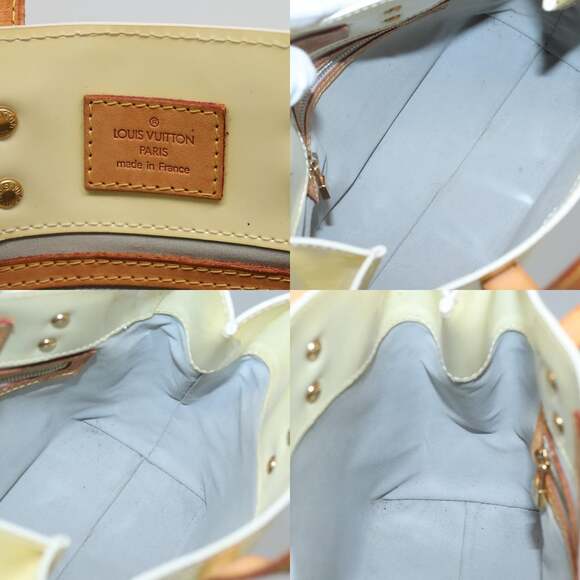 LOUIS VUITTON Monogram Vernis Reade PM Hand Bag Perle M91336 - Picture 11 of 12